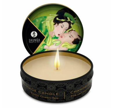 Świeca do masażu - Shunga Zenitude Green Tea 30 ml